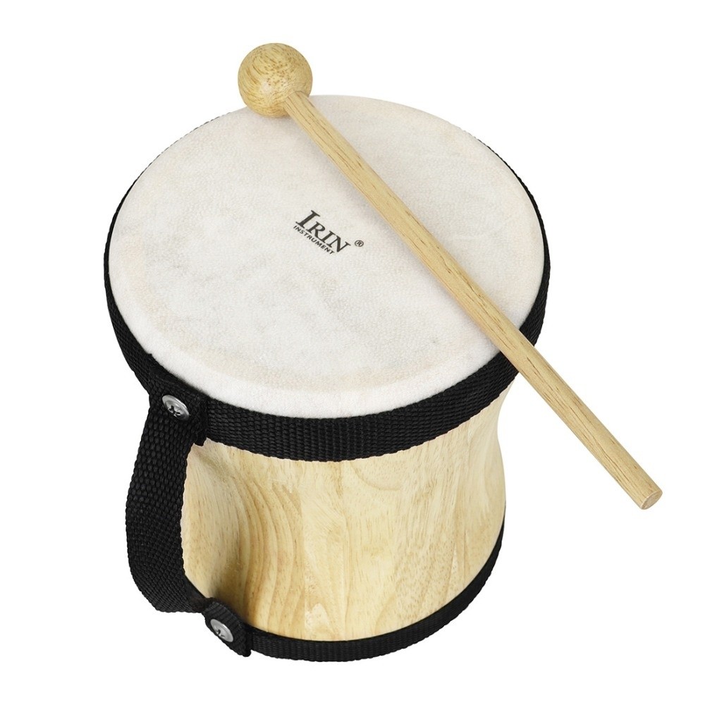 Tambourine Hand Drum - Tambor Indio de Madera con Parche