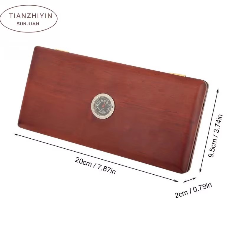 Musical Instrument Reed - Elegante Estuche Rojo de Madera Tallada