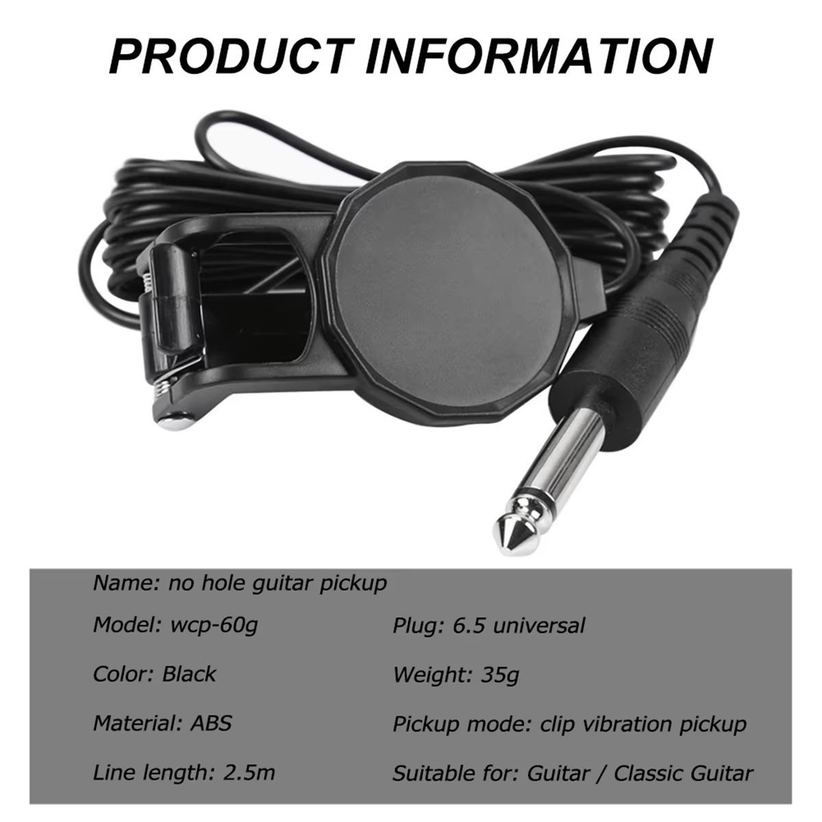 Pastilla con Clip para conecto - Musical Instrument Art reseña y precio
